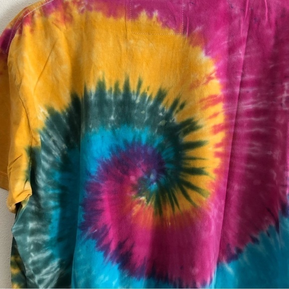 LA DETRESSE Tropical Panic Tie Dye Short Sleeve T-shirt Large - Picture 6 of 9